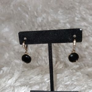 Peridot onyx and Crystal Givenchy earrings